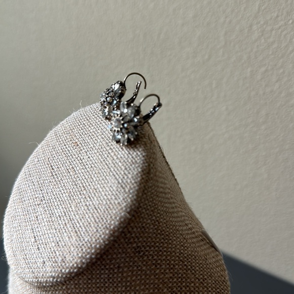 Chloe and Isabel Brilliant Flower Fashion Earrings, Clip Type - Picture 3 of 5